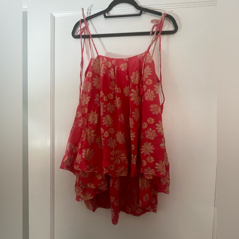 NWT Free People Tank Top in Pink, Size Large
